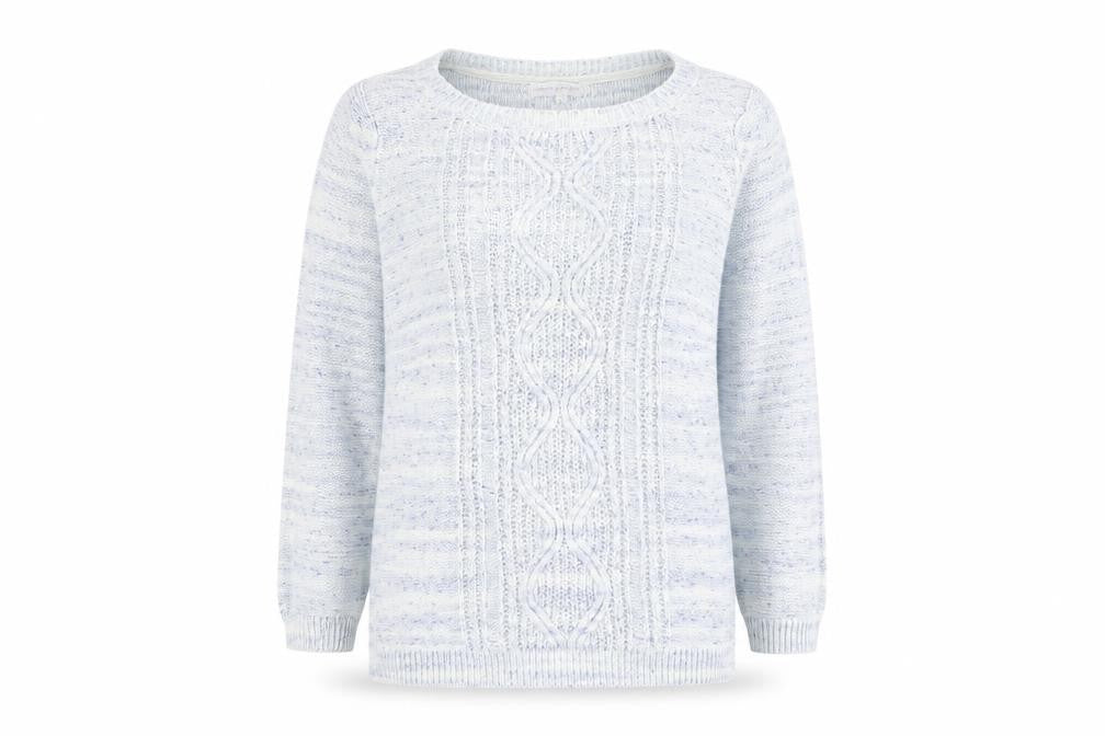Rocha John Rocha Women's Multicoloured Cable-Knit Jumper Size 12