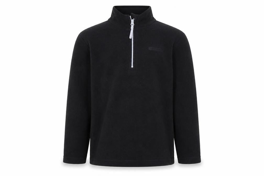 Mountain Warehouse Boys Black Fleece Pullover Hoodie, 9-10 Years