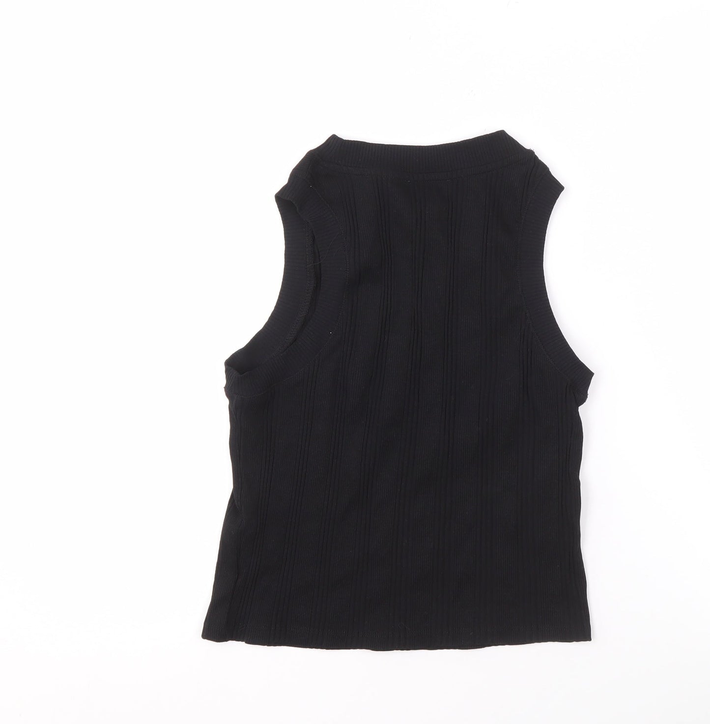Zara Women’s Black Cotton Tank Top M