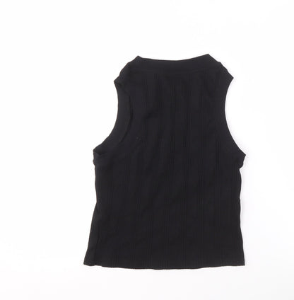 Zara Women’s Black Cotton Tank Top M