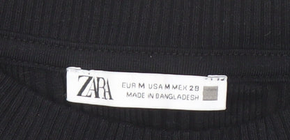 Zara Women’s Black Cotton Tank Top M