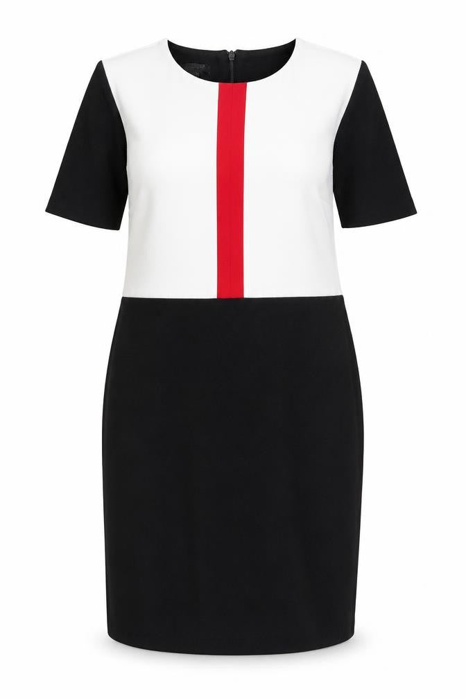 Therapy Women's Colourblock Sheath Dress, Size 12, Elegant