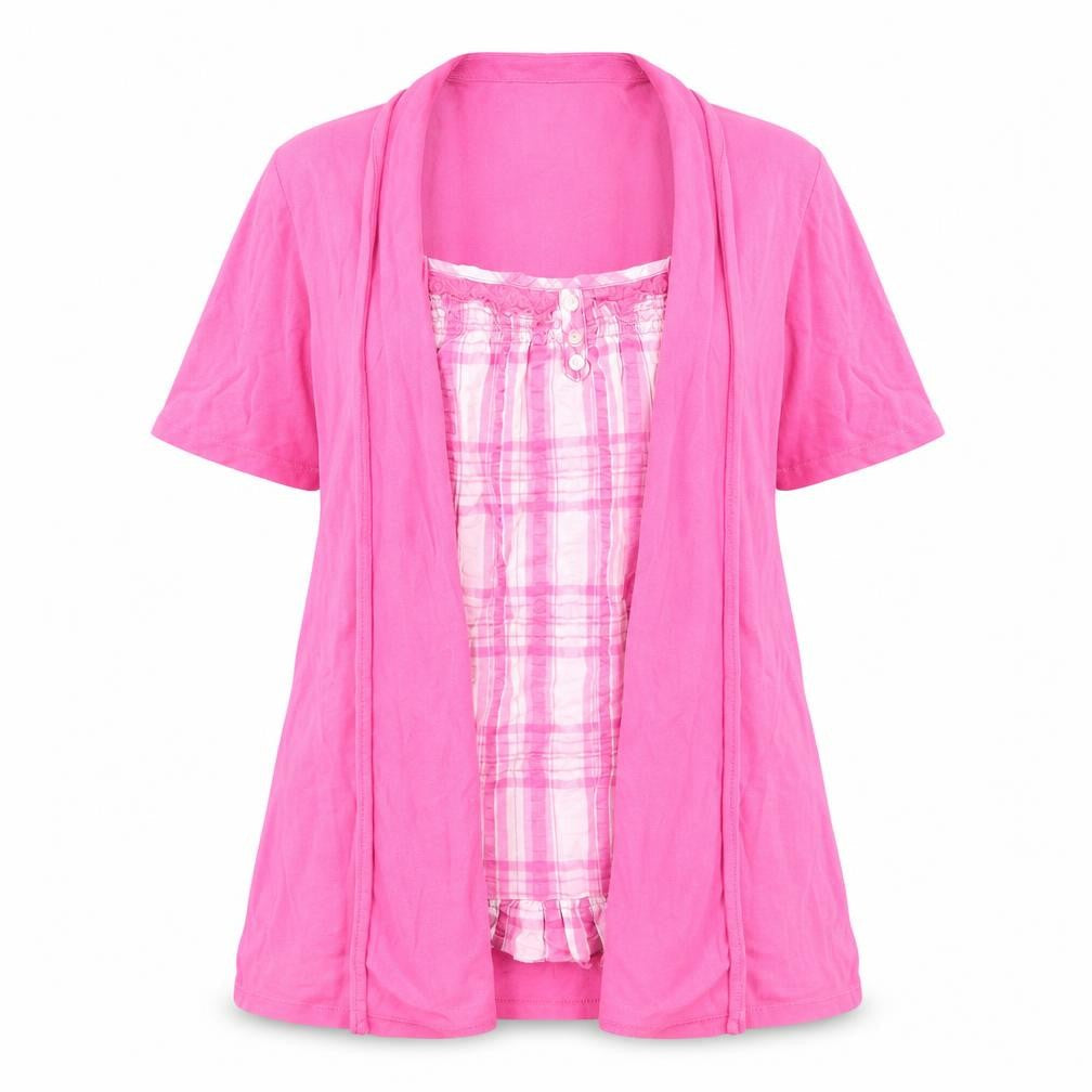 Cotton Traders Women's Pink Button-Up Shirt Size 12