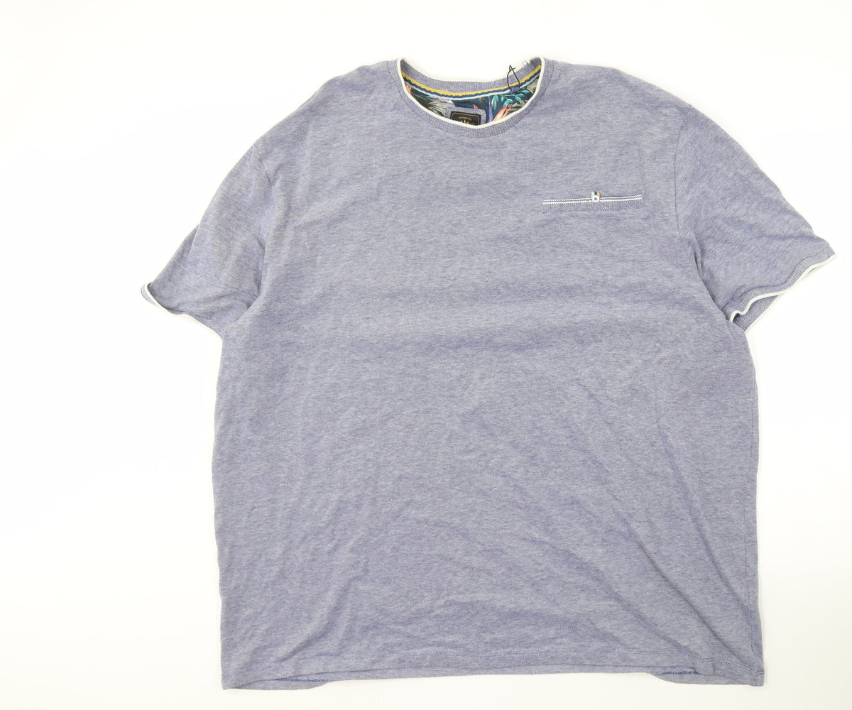Next Men's 4XL Blue Crew Neck T-Shirt