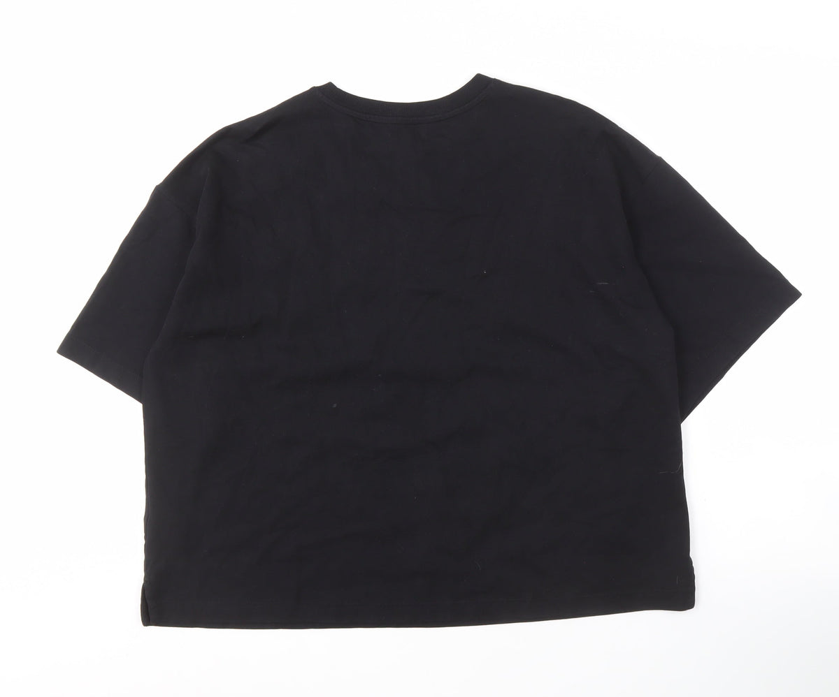 Marks & Spencer Women's Black Rhinestone T-Shirt