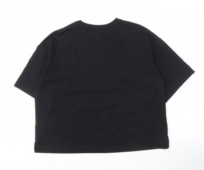 Marks & Spencer Women's Black Rhinestone T-Shirt