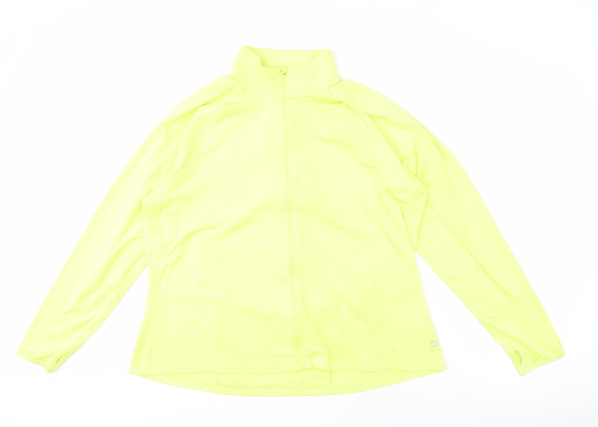 Marks & Spencer Women's Yellow Windbreaker Size 42