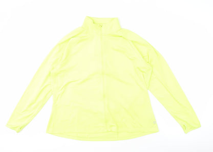 Back view of Marks & Spencer Women's Yellow Windbreaker, size 42