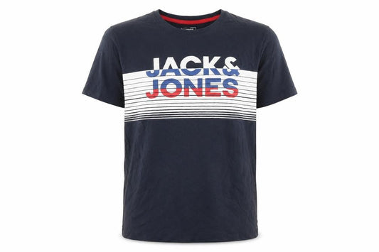 Jack & Jones Men's Blue XL Striped T-Shirt