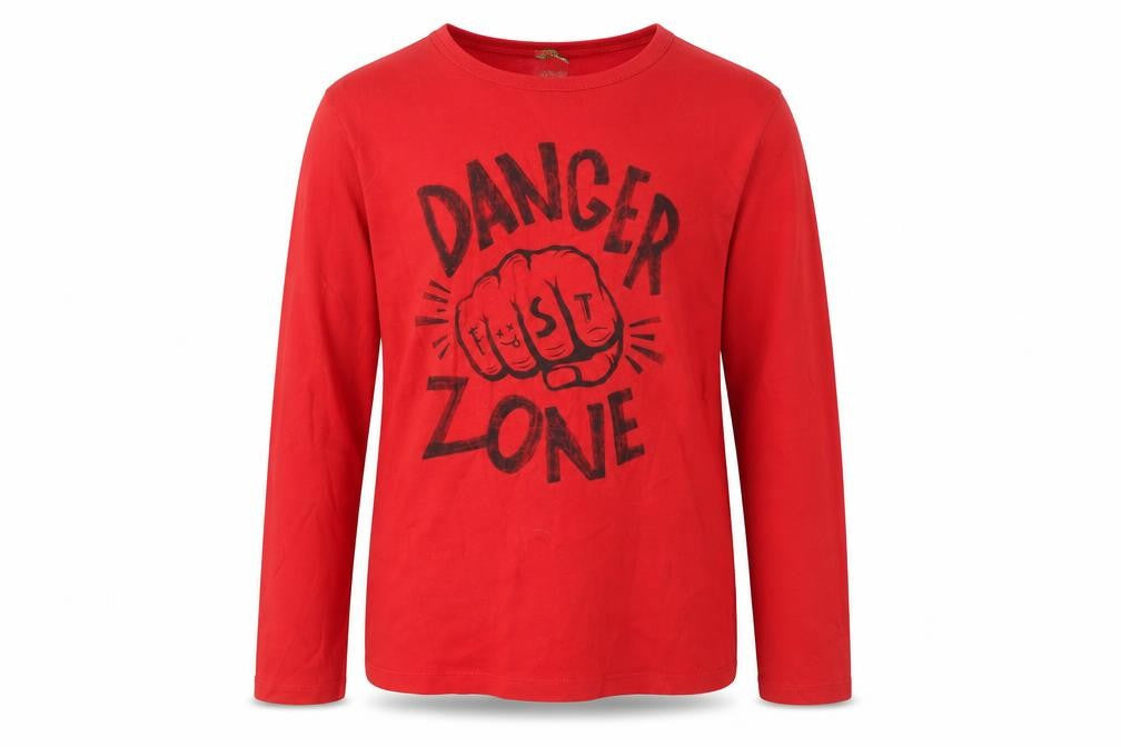 Benetton Boys Red Graphic Long Sleeve T-Shirt 3XL 13-14 Years