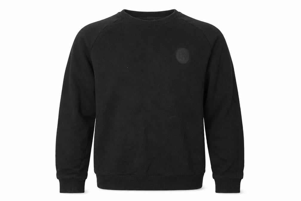 DKNY Men's Black S Pullover Sweatshirt Cotton