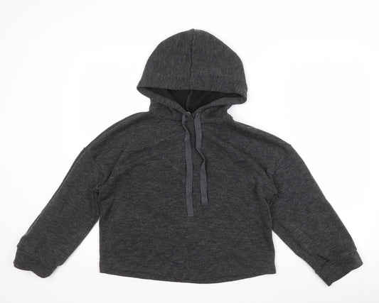 MNG Women’s Grey Hoodie, Size 12, Hooded Drawstring