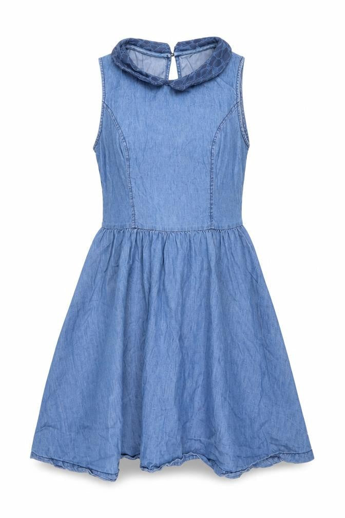 Oasis Women's Blue A-Line Collared Dress Size 10