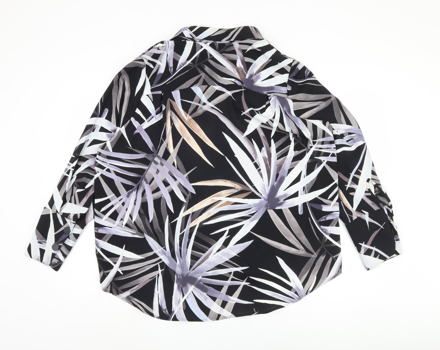 Marks & Spencer Women's Black Floral Blouse Size 16