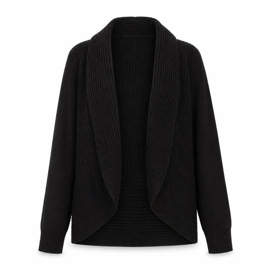 H&M Women’s Black Cardigan XS Cowl Neck Knit
