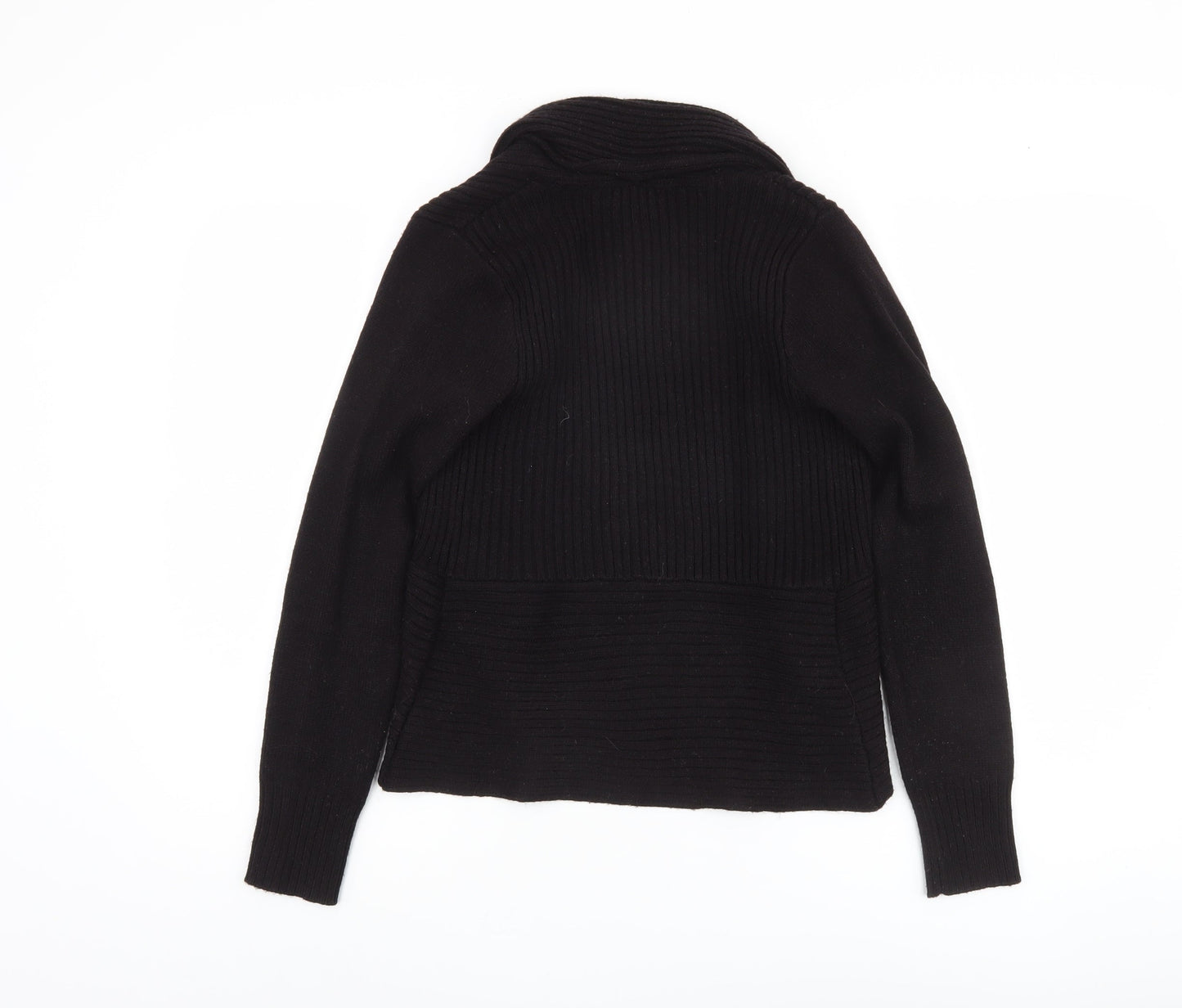 H&M Women’s Black Cardigan XS Cowl Neck Knit