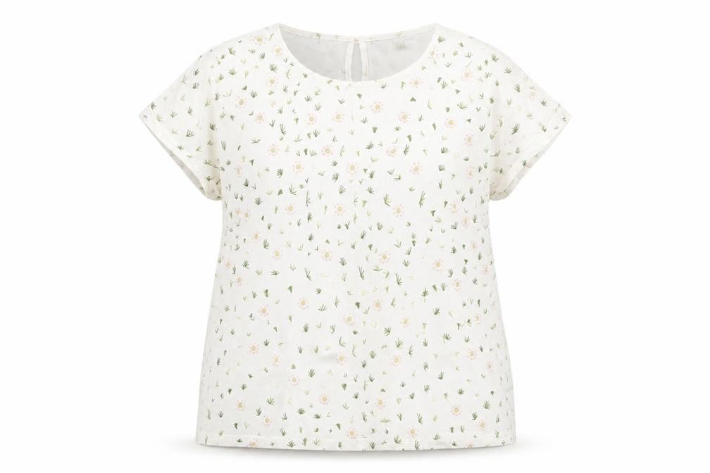 French Connection Women's Ivory Floral Top Size 14