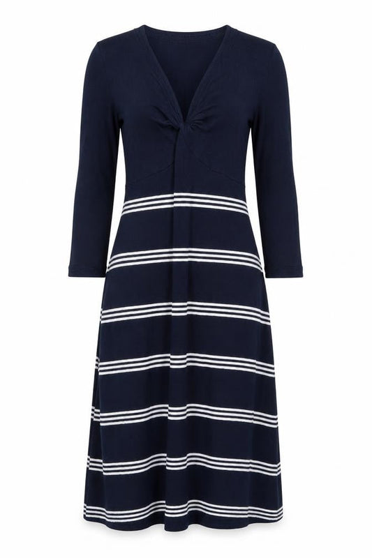 FatFace Women's Blue Striped Dress Size 12