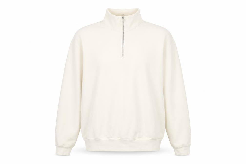 Zara Men's Ivory Pullover Sweatshirt L