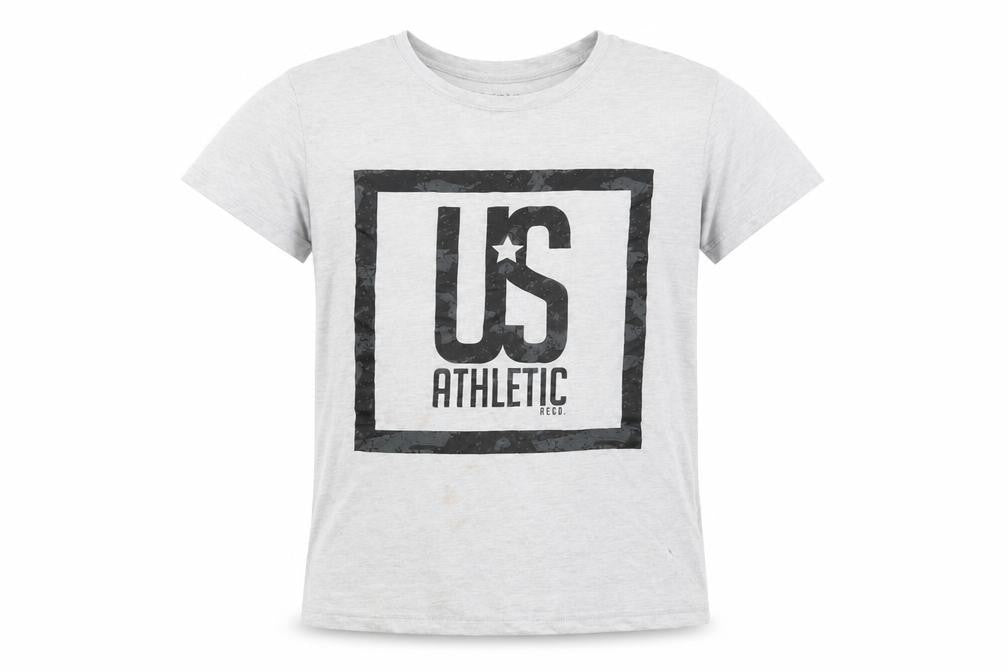 US Athletic Boys' Grey T-Shirt, 13 Years, Graphic Style
