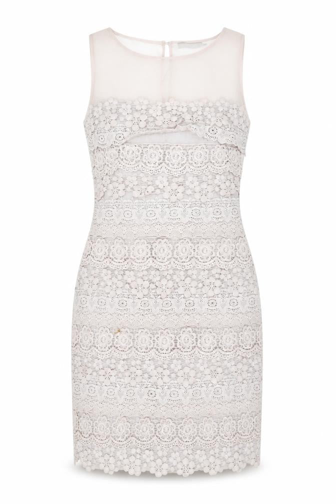 Mint Velvet Women's Ivory Sheath Dress Size 12