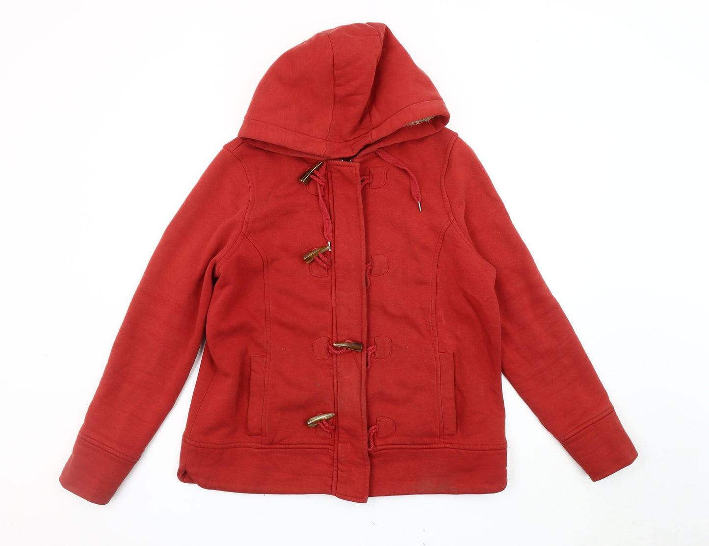 Marks and Spencer Women's Red Hooded Coat Size 16
