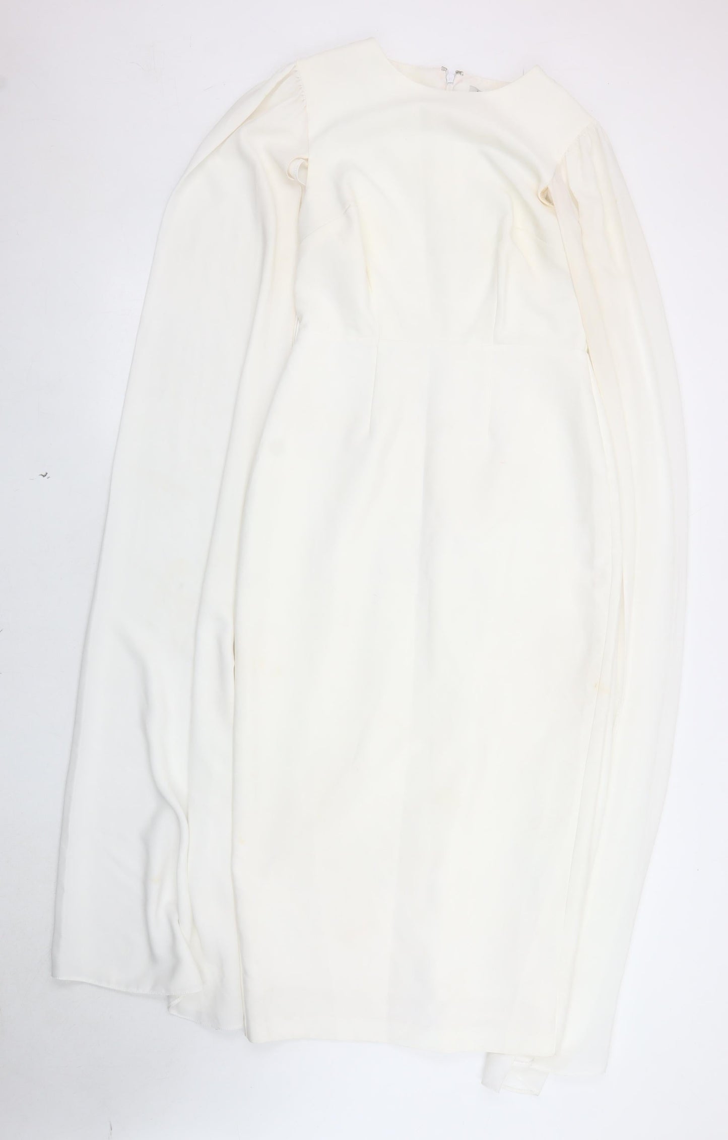 River Island Women Ivory Long Sleeve Dress Size 8