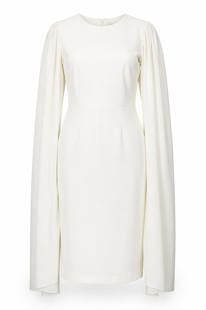 River Island Women Ivory Long Sleeve Dress Size 8