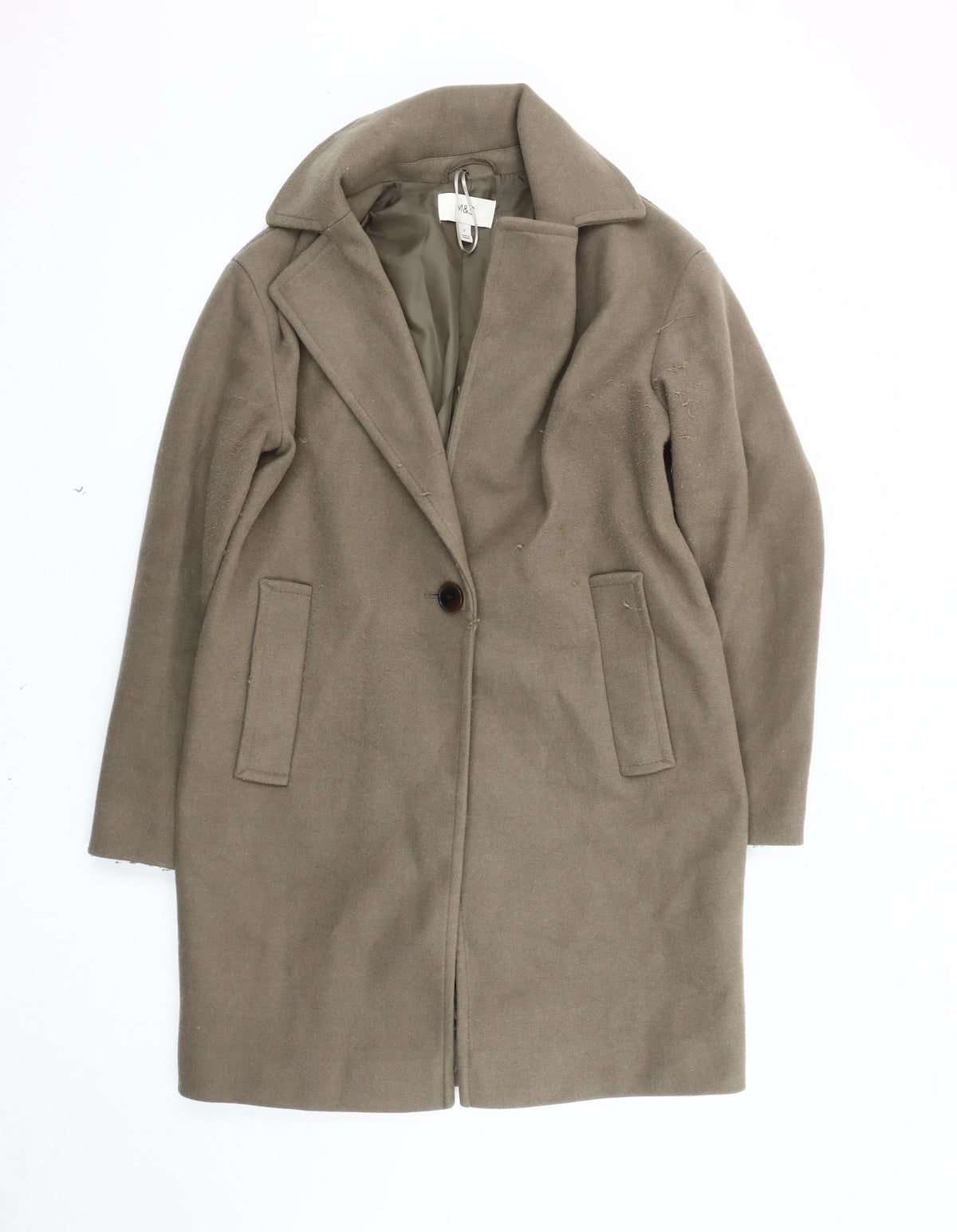 Marks & Spencer Women's Brown Overcoat Size 8