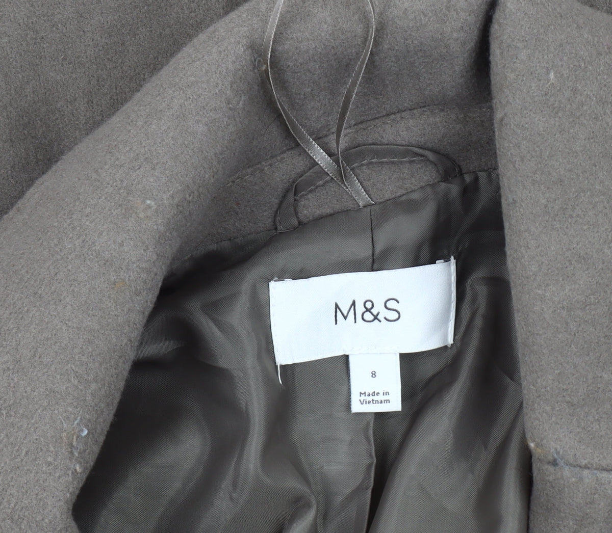 Marks & Spencer Women's Brown Overcoat Size 8