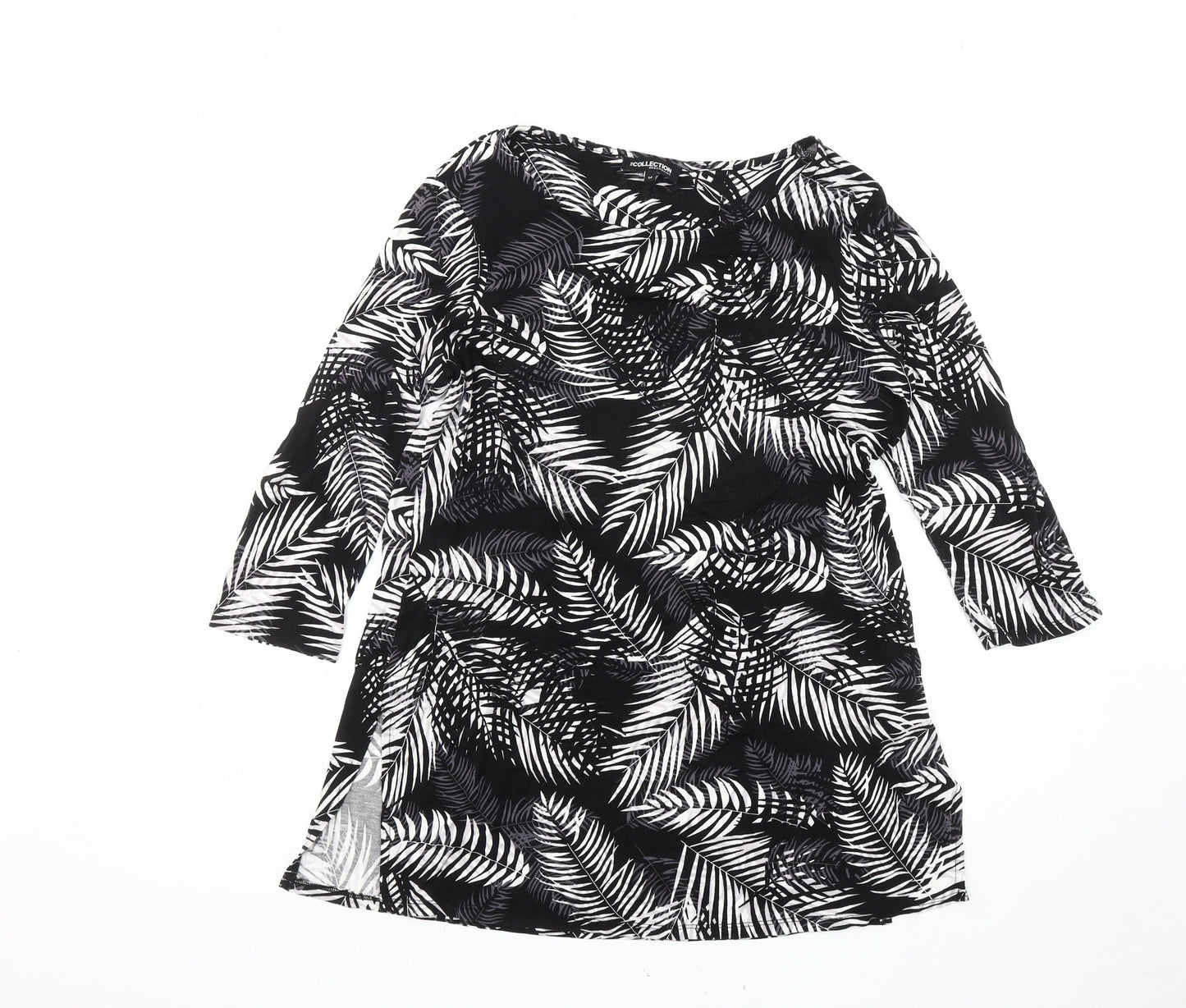 Debenhams Women's Black 3/4 Sleeve Top Size 14