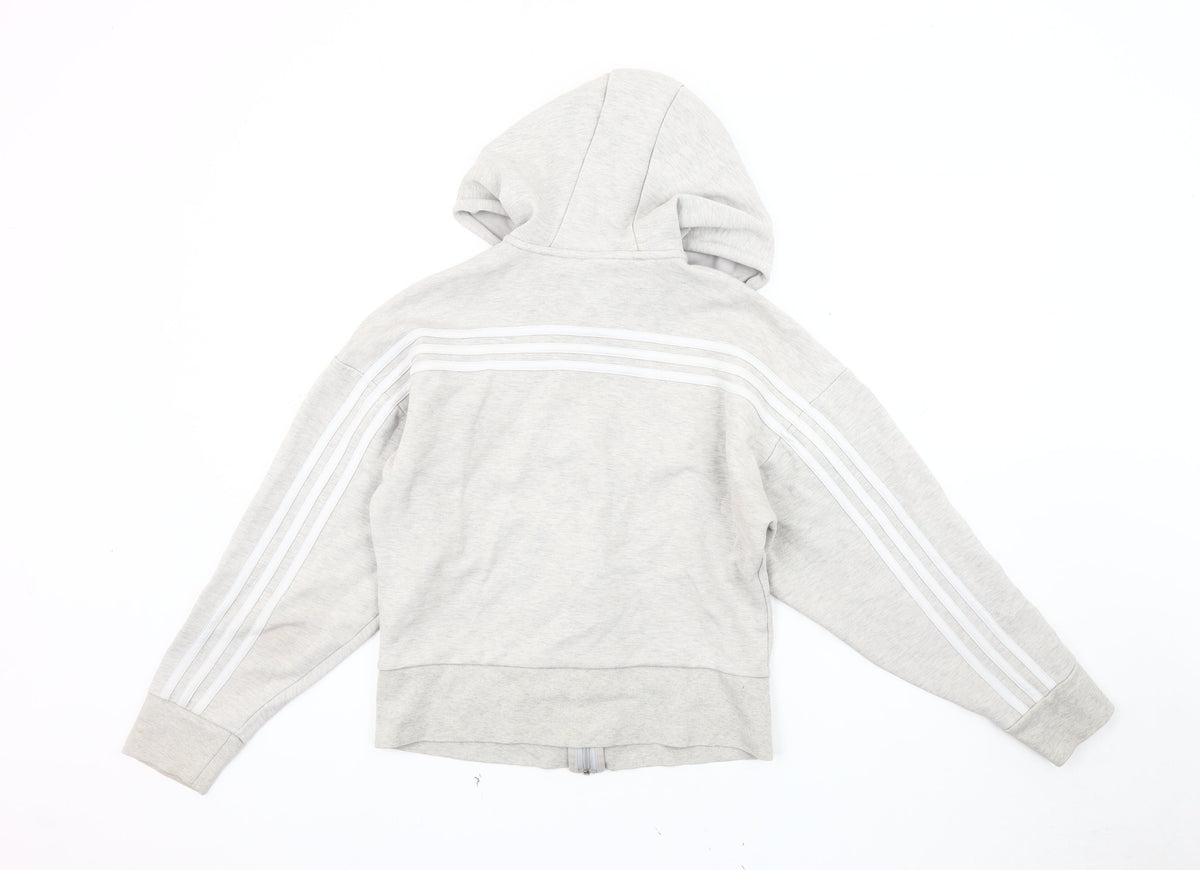 Adidas Women's Grey Basic Jacket 2XS