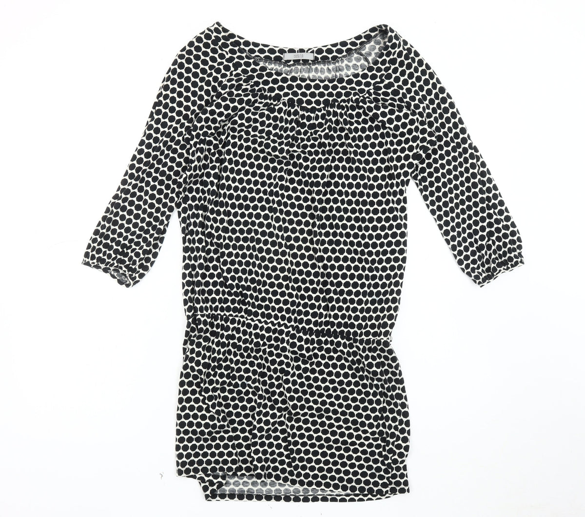 Marks & Spencer Women's Black Polka Dot Tunic Size 12