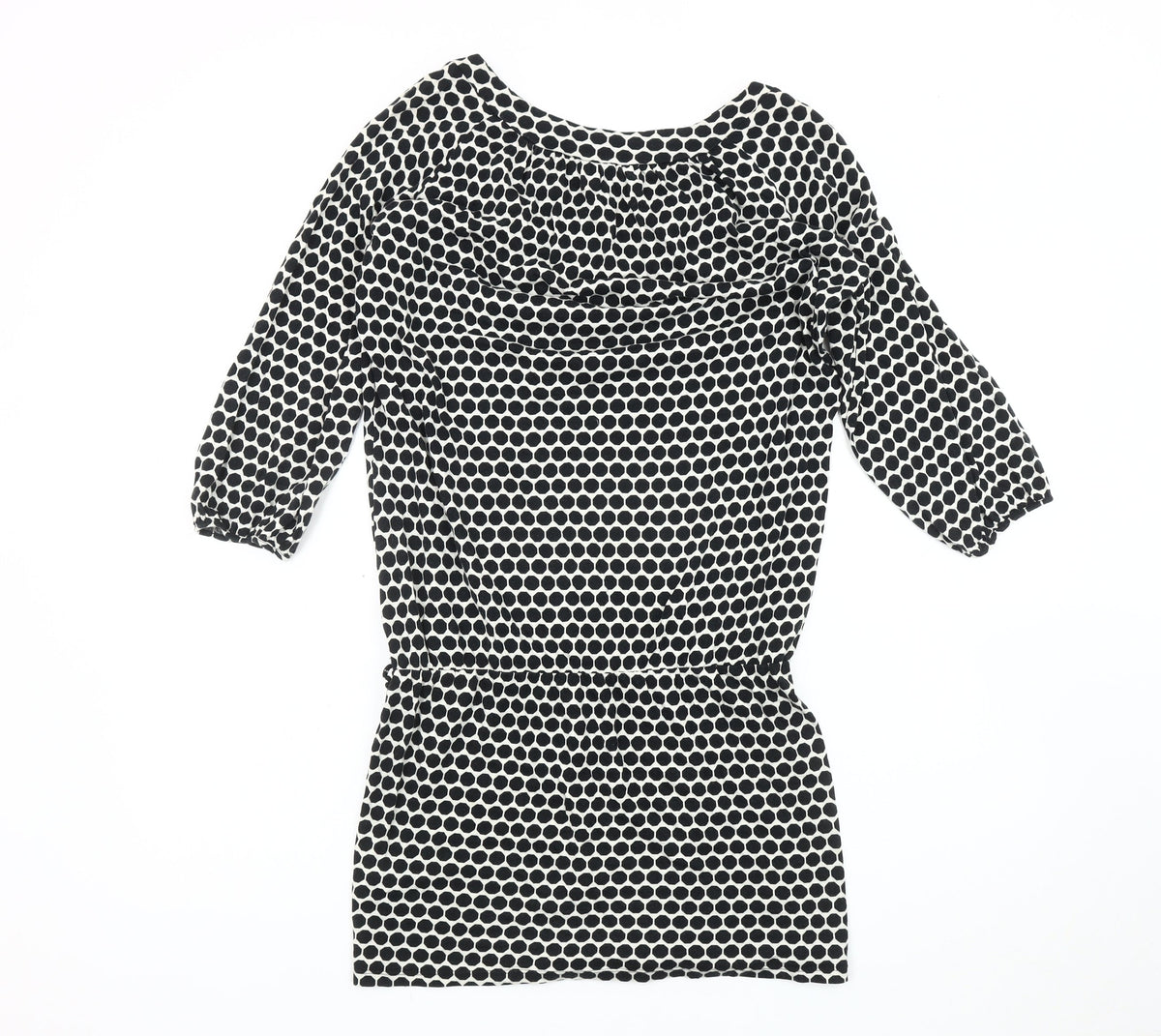 Marks & Spencer Women's Black Polka Dot Tunic Size 12