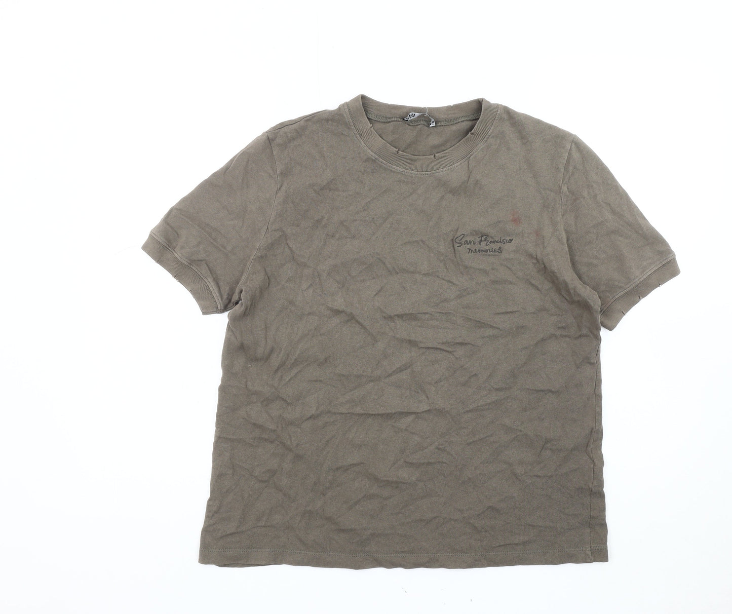 Zara Women’s Brown T-Shirt, M, Basic Style