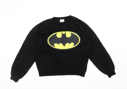 Preloved Sinsay Black Unisex Batman Pullover Sweatshirt S - Front