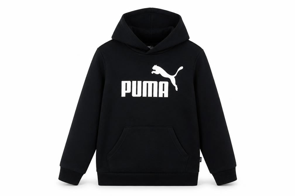 Puma Boys Black Graphic Hoodie 12 Years