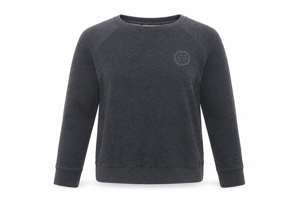 Jack Wills Women's Black Pullover Sweatshirt, Size 16