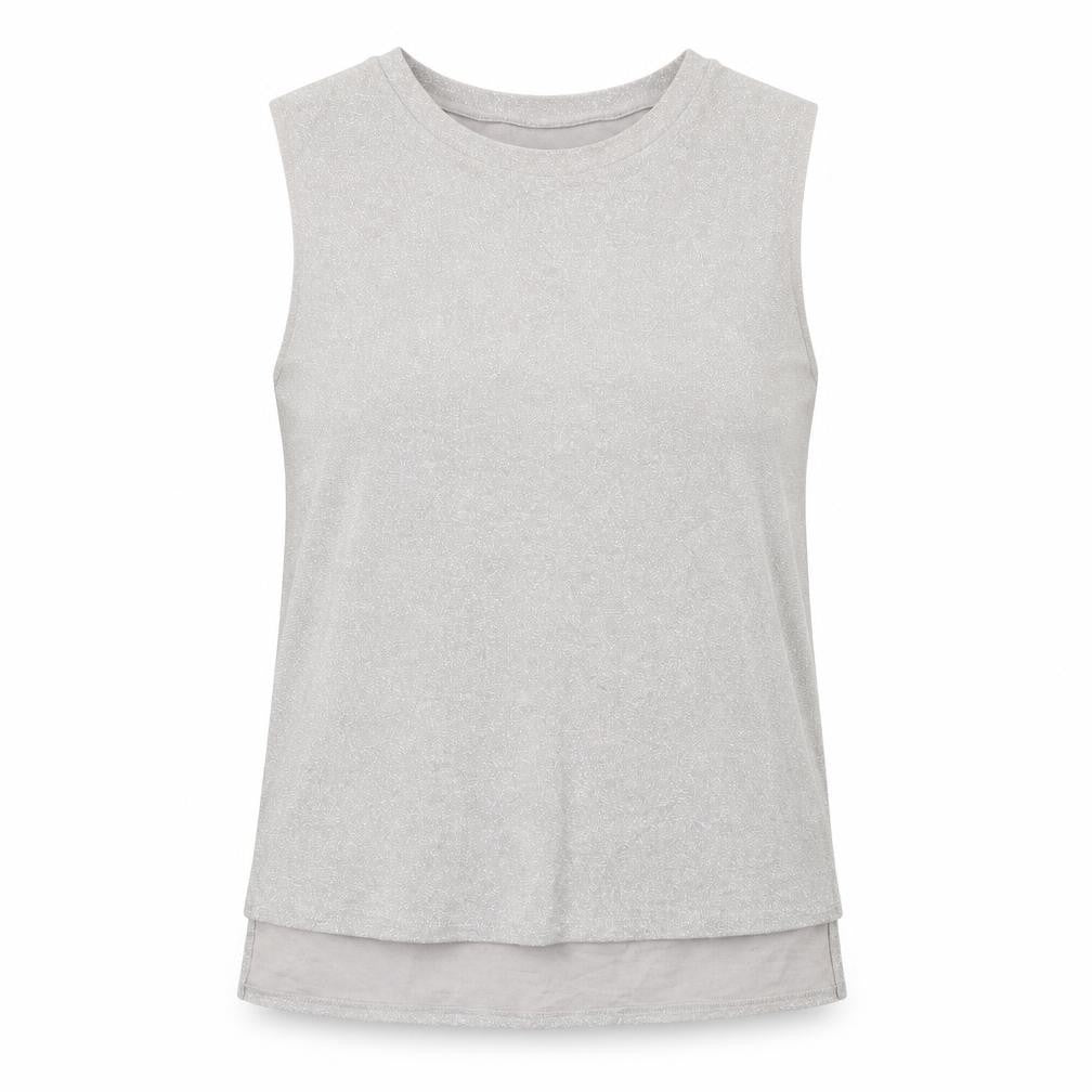 Topshop Women's Silver Sleeveless Tank Top, UK 8