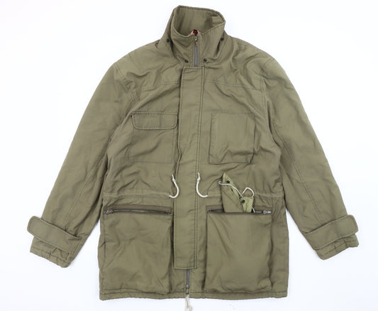 Boston Athletic Club Men's Green Parka Jacket M