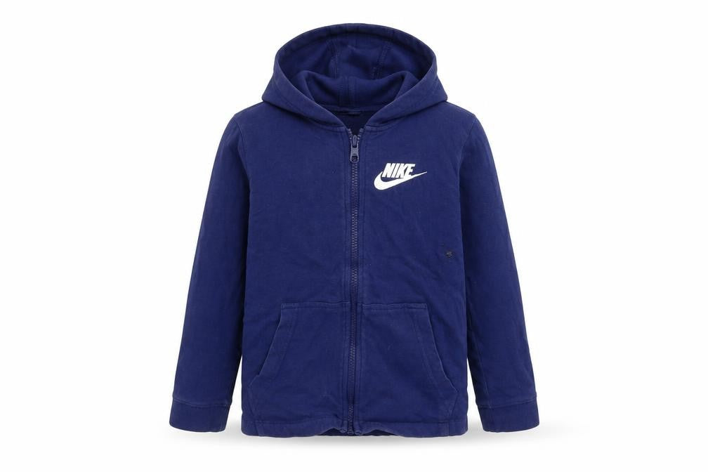 Nike Boys Blue Basic Jacket with Hood - Size S