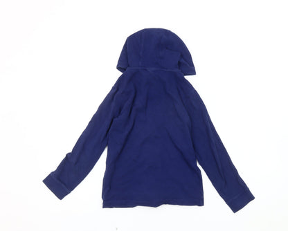 Back view of Nike boys’ blue basic jacket with hood -, size S