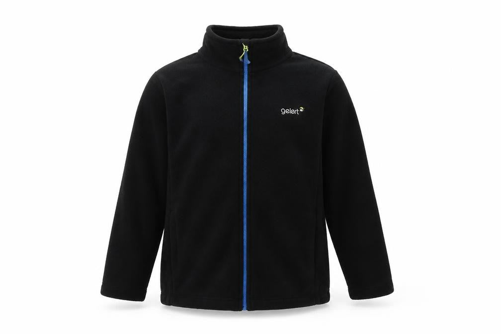 Gelert Boys Black Fleece Jacket 13 Years Full Zip Casual