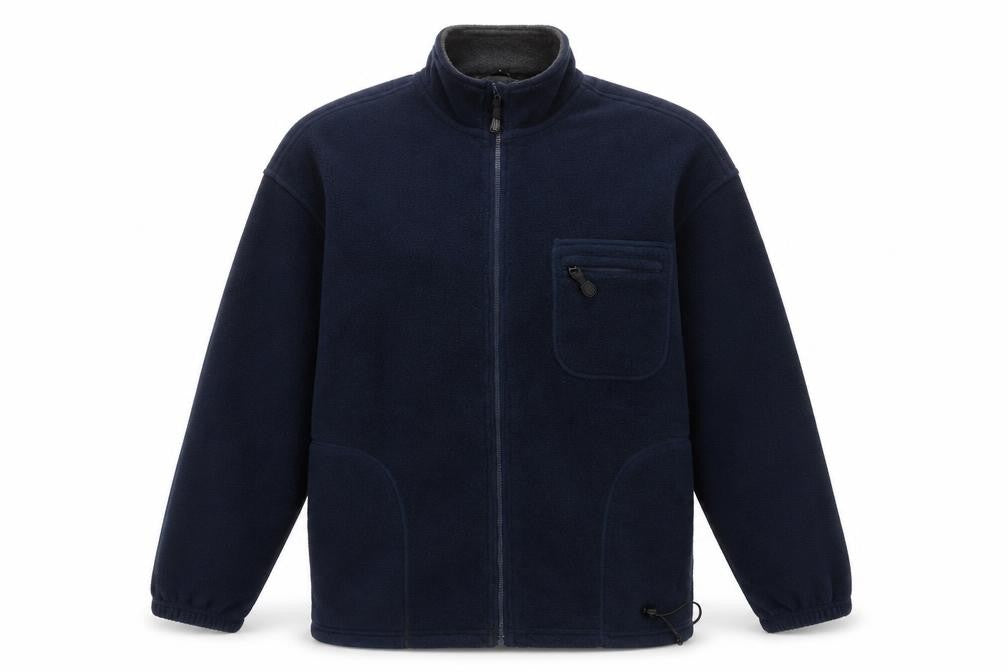 BHS Men's Blue Fleece Zip Jacket XL Casual