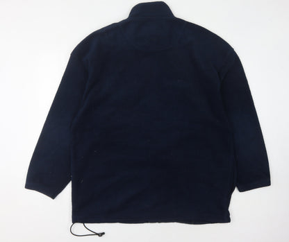 BHS Men's Blue Fleece Zip Jacket XL Casual
