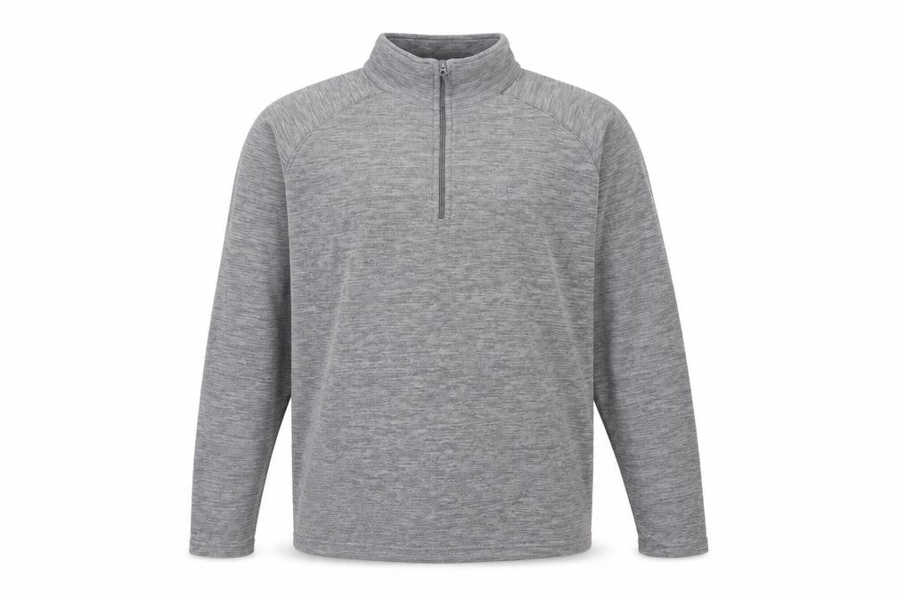 Mountain Warehouse Unisex Grey 1/4 Zip Fleece Sweatshirt L