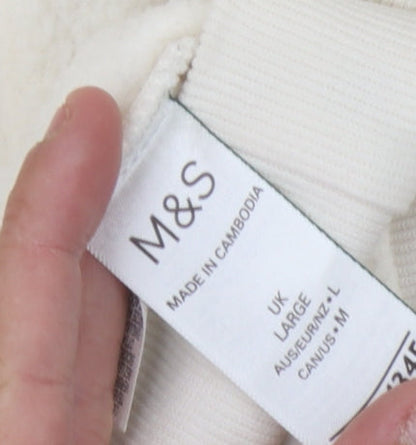 Marks & Spencer Women Ivory Sweatshirt L