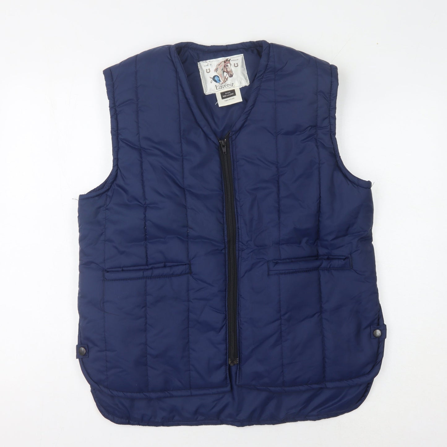 L'avenir Men's Blue Puffer Waistcoat Size 40 in