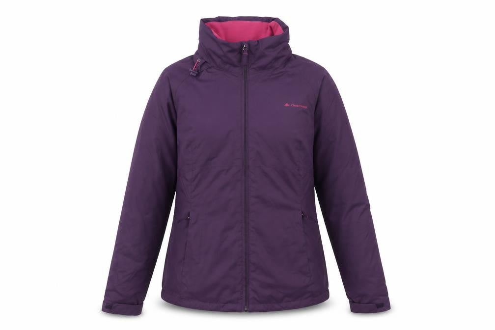 Quechua Women's Purple Jacket, S, Full Zip
