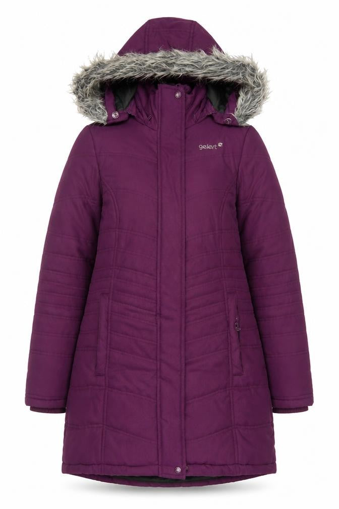 Gelert Women's Purple Hooded Winter Coat Size 8